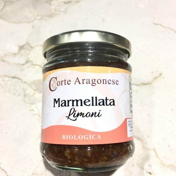 Marmellata Extra Limoni Bio con pezzi di frutta Artigianale 200 Gr